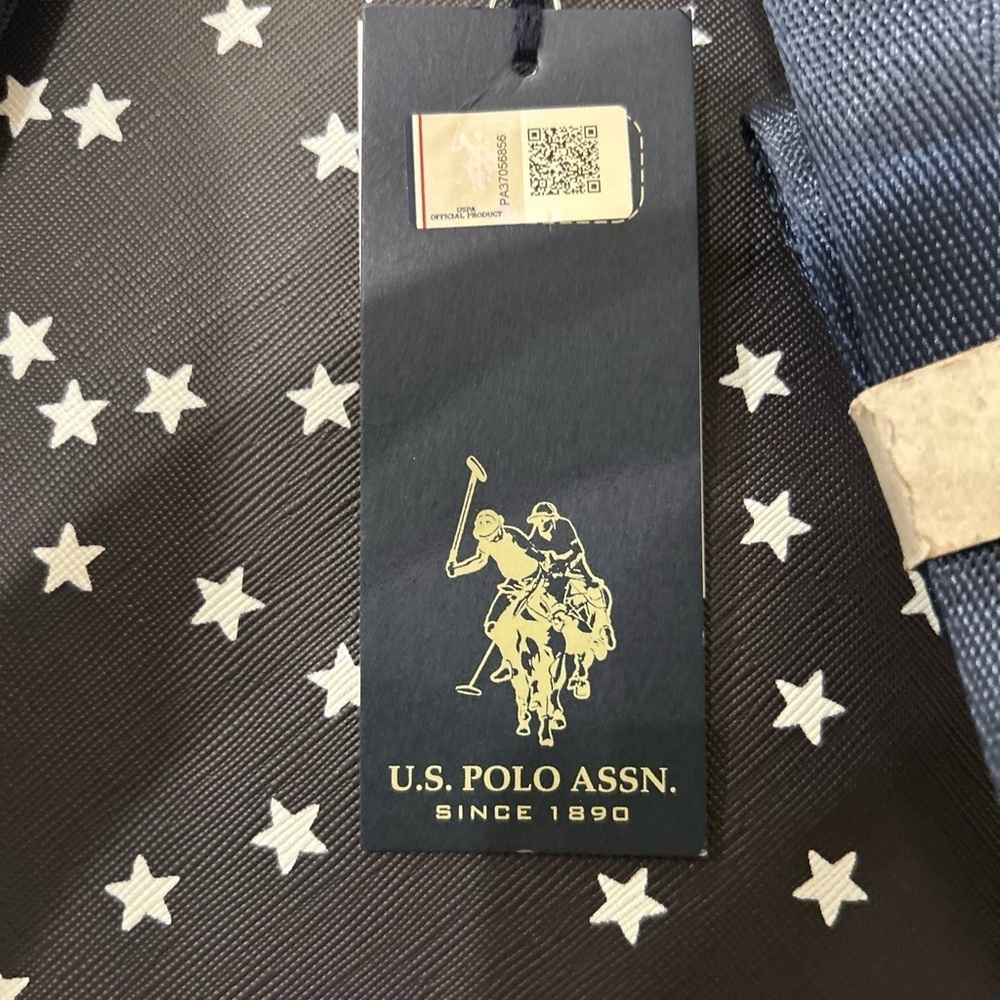 U.S. Polo Assn. Small Black and Red Star Backpack - Picture 2 of 6